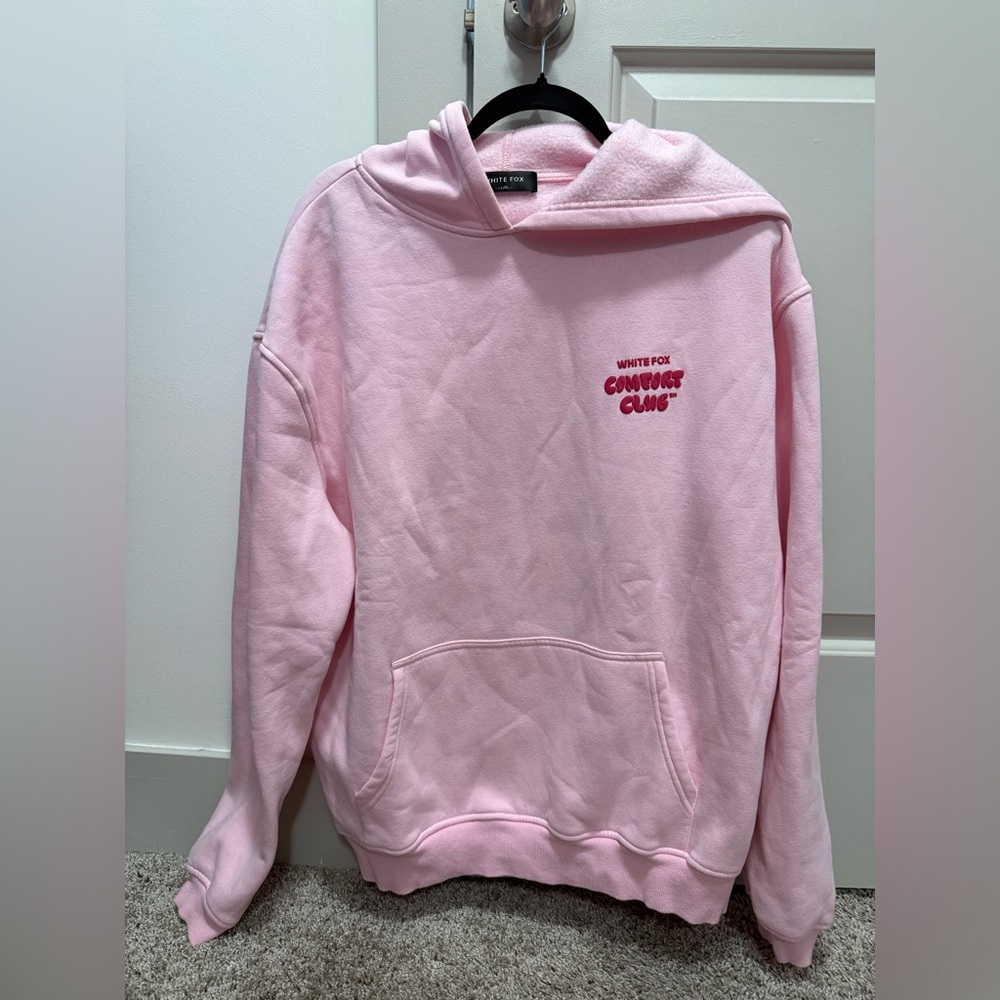 White Fox Large/X-Large Pink White Fox comfort club since 13 Hoodie. 💕⚡️